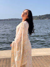 Chikankari Pure Chiffon Saree