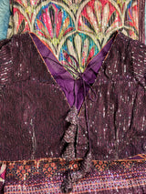 Maroon Multicolor Sequins Saree 1568