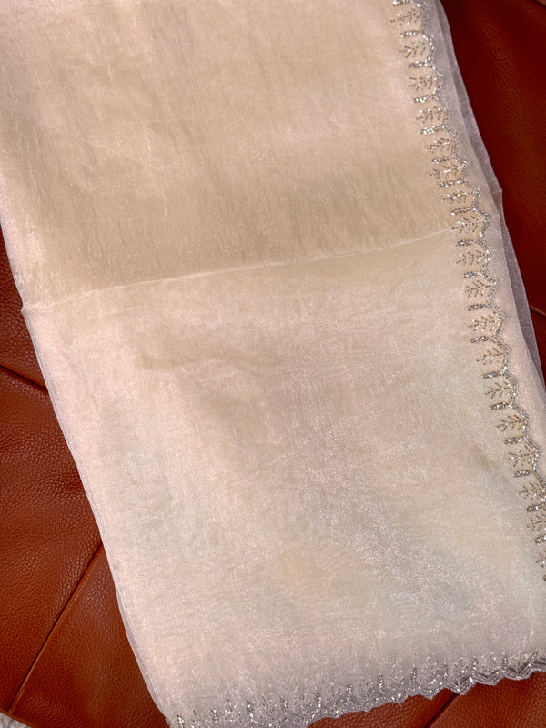 White Super Soft Tissue Saree