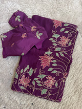 Embroidered Floral Traditional Saree for Women