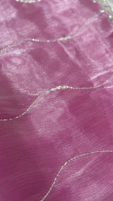 Pink Organza Saree