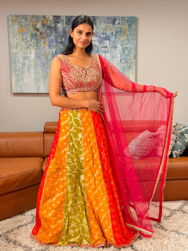 Banaras Multicolor Lehenga