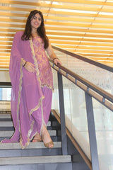 Lavender Dhoti Suit