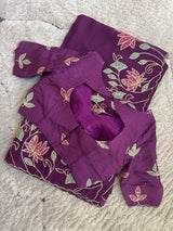 Embroidered Floral Traditional Saree for Women