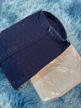 Navy Blue Kurta