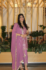 Lavender Dhoti Suit