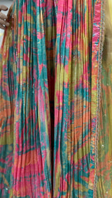 Multicolor Sequins Gown