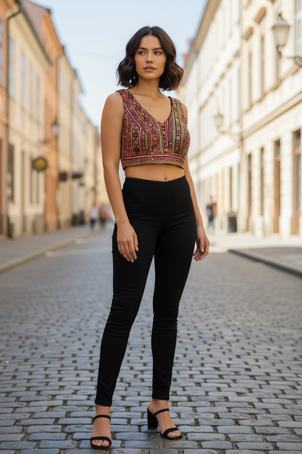 Multicolor Designer Blouse