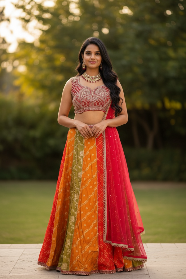 Banaras Multicolor Lehenga