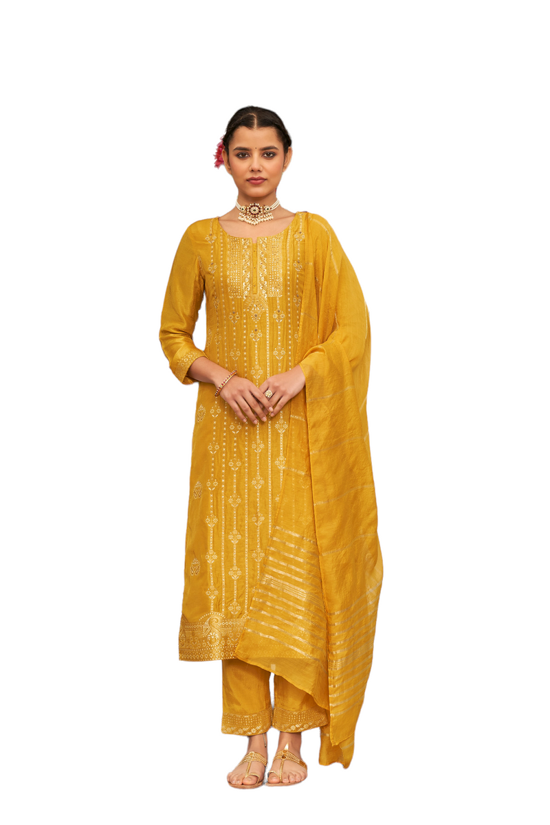 Women's Mustard Salwar Suit