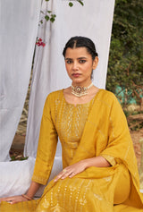 Women's Mustard Salwar Suit