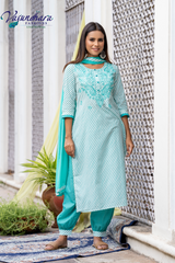 Women's Light Green Salwar Suit