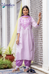 Women's Light Purple  Salwar Suit
